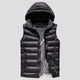 Black Printed Heated puffer Vest