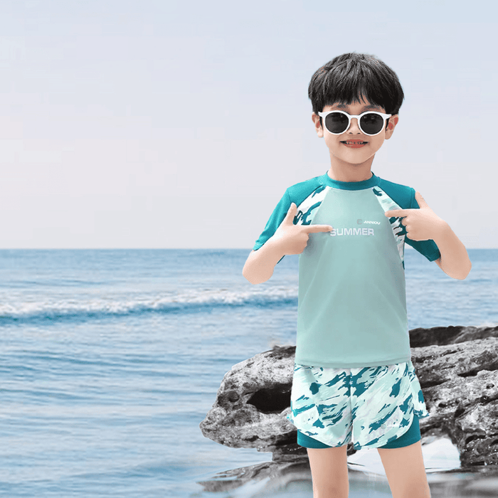 Boys UPF 50+ Camo Swimwear Set