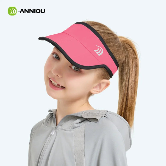 Kids Pink UPF 50+ Sun Visor by Anniou
