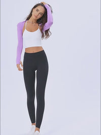 women's black UPF 50+ Shoulder Arm Sleeve video