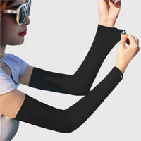 black Sun Protection Arm Sleeves