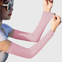 pink Sun Protection Arm Sleeves