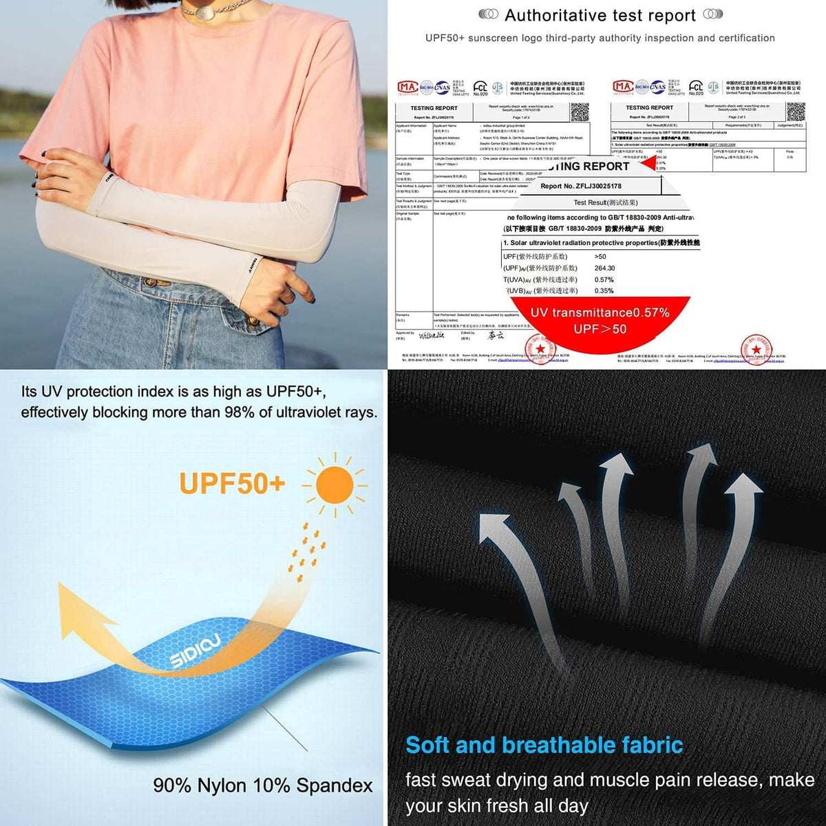 pink Sun Protection Arm Sleeves report