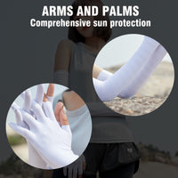 UPF50+ UV Cooling Ice Silk Arm Sleeves - Sidiou Group