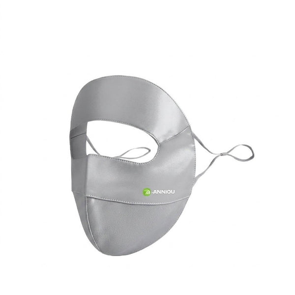Silver 100% Mulberry Silk Sunscreen Face Mask