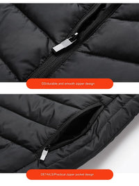 black 21 Area Heated Gilet features