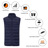3 Heat Zone Navy Heated Vest