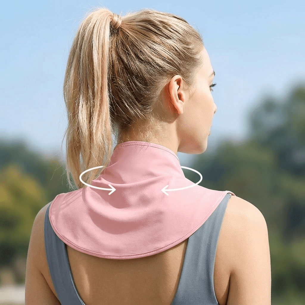 Multi-directional protection for the chest and back of the neck