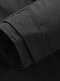 elastic cuffs detail of #Black Heated Softshell Jacket