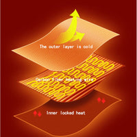 Diagram of a carbon fiber heating wire with labeled layers on a red background