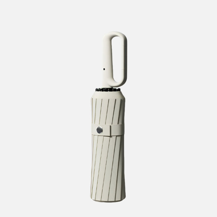 Beige Portable Sunshade Umbrella with Ring Buckle