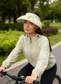Beige UV Protection Shell Sun Hat