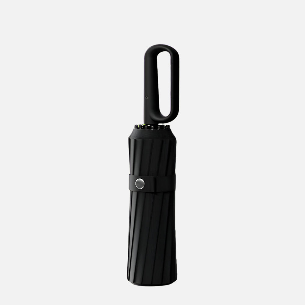 Black Portable Sunshade Umbrella with Ring Buckle