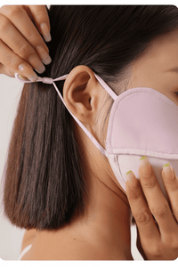 Blush Sun Protection Face Mask string