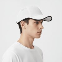 Image showing the side view of a white baseball cap