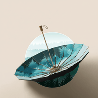Cloud Spring Tree Pattern Umbrella UPF50+