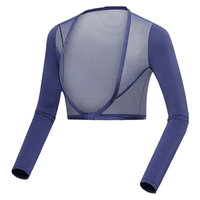 Dark Blue UPF50 Ice Silk Golf Mesh Shrug Sleeves