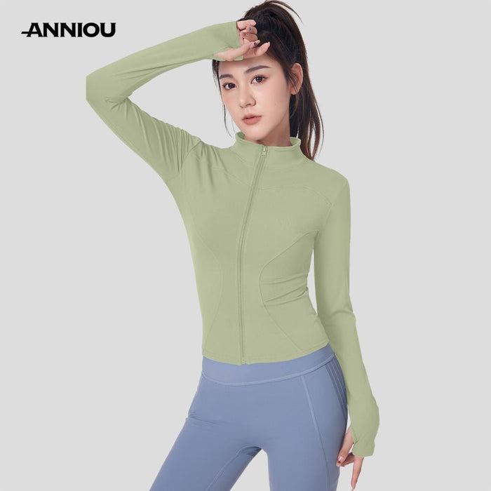 women's Green Slim Fit UV UPF50+ Sports Jacket  