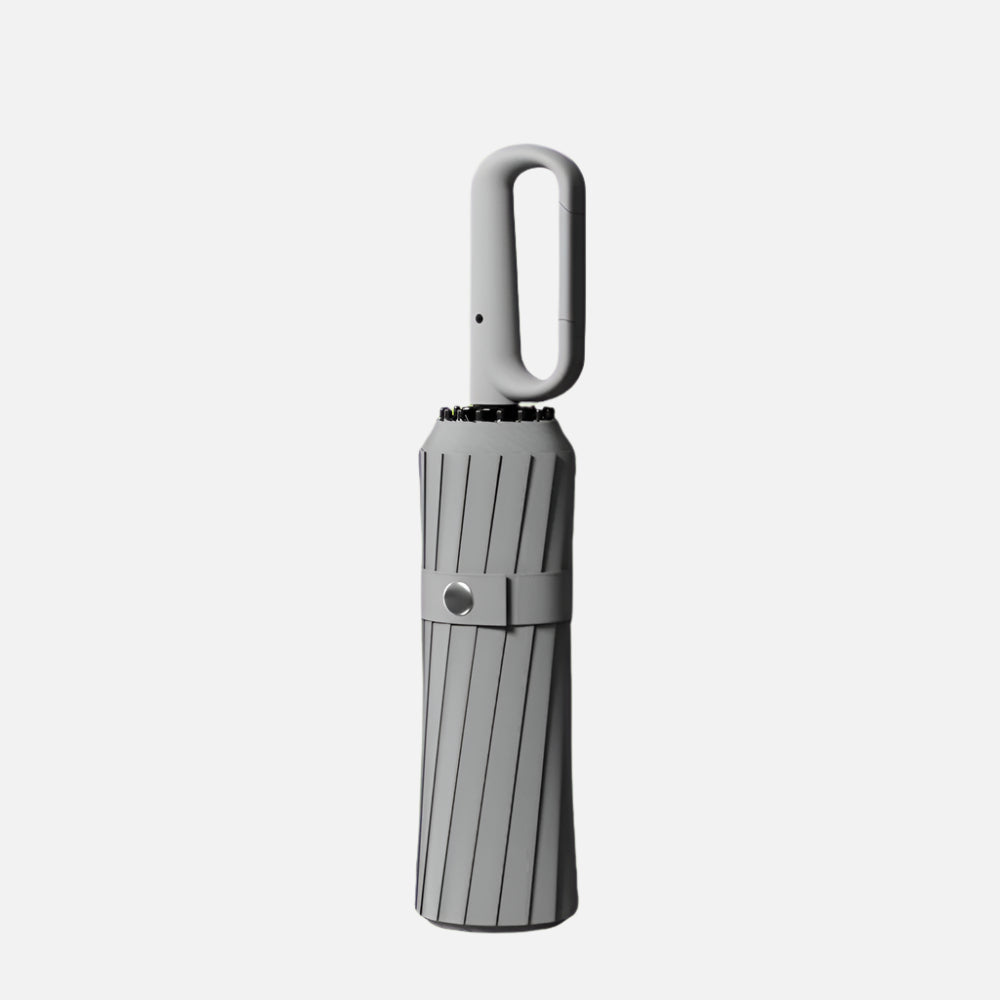 Grey Portable Sunshade Umbrella with Ring Buckle