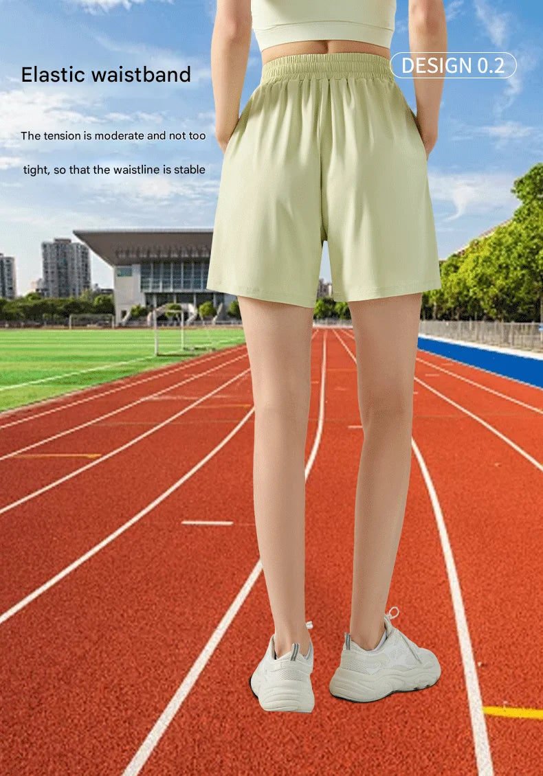 High Waist Sun Protection Sport Shorts