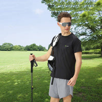 Men's Black Sun Protection T-Shirts by Anniou clothing