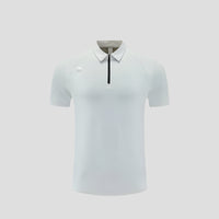 Men's Light Gray Quick Dry UPF 50+ Sport Polo Shirt