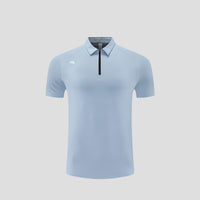 Men's light blue Quick Dry UPF 50+ Sport Polo Shirt