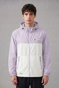 Mens Light Purple and white UV jacket by Anniou