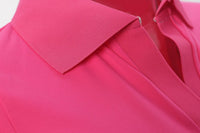 Pink Tennis Polo Collar details