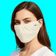Pink drape sun protection face mask