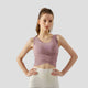 Purple Cross Pleated Tank Top UPF 50+