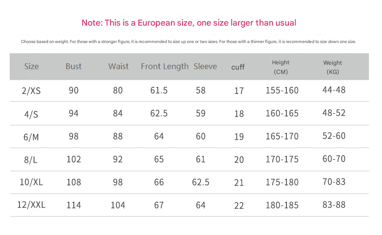  UPF 50+ sports Shirt size guide