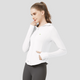 White Slim Hooded Sun Protection Sports Jacket UPF 50+