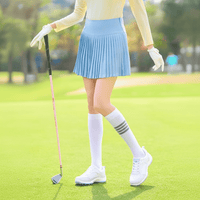 Women's Blue Golf Performance Pleated  Skirt