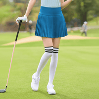 Women's Dark Blue Golf Performance Pleated  Skirt