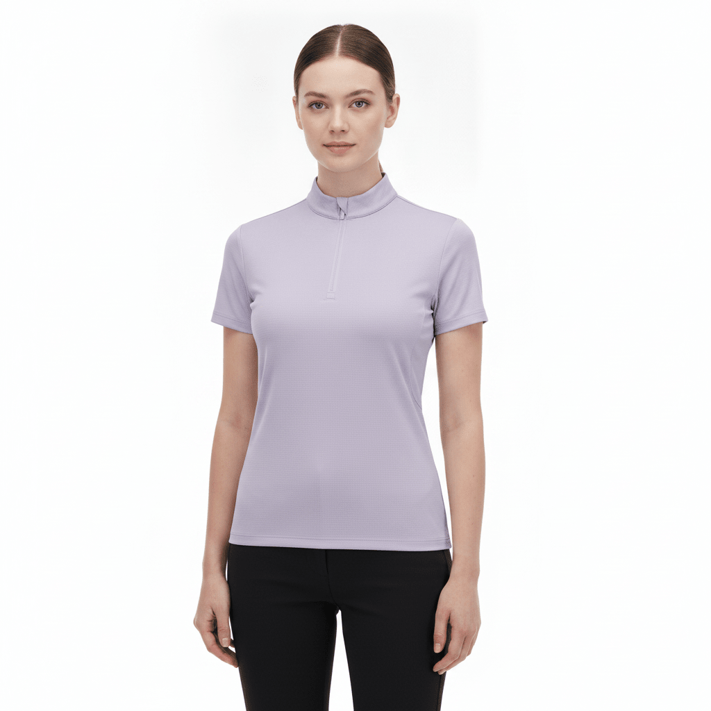 Women's Purple Short Sleeve Golf Polo