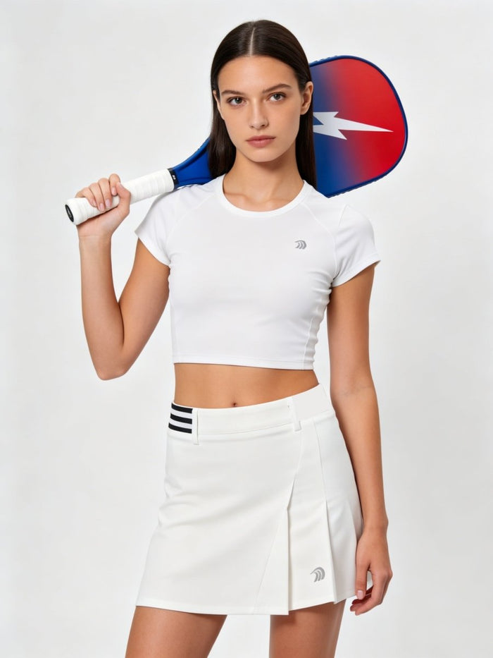 Women's White UPF 50+ Quick  Dry Golf Skirt