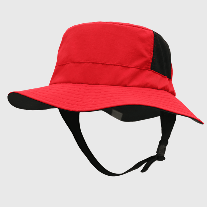 mens red Adjustable Bucket Hat UPF 50+
