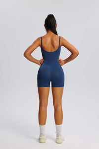 Navy Adjustable Sling Yoga Bodysuit back in Navy