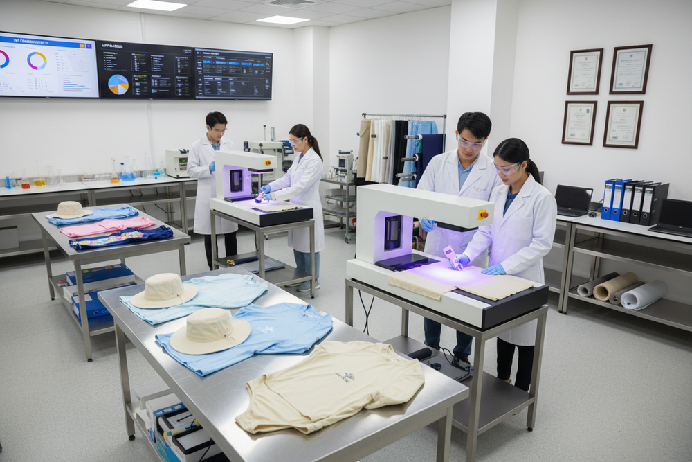 approved upf clothing in lab