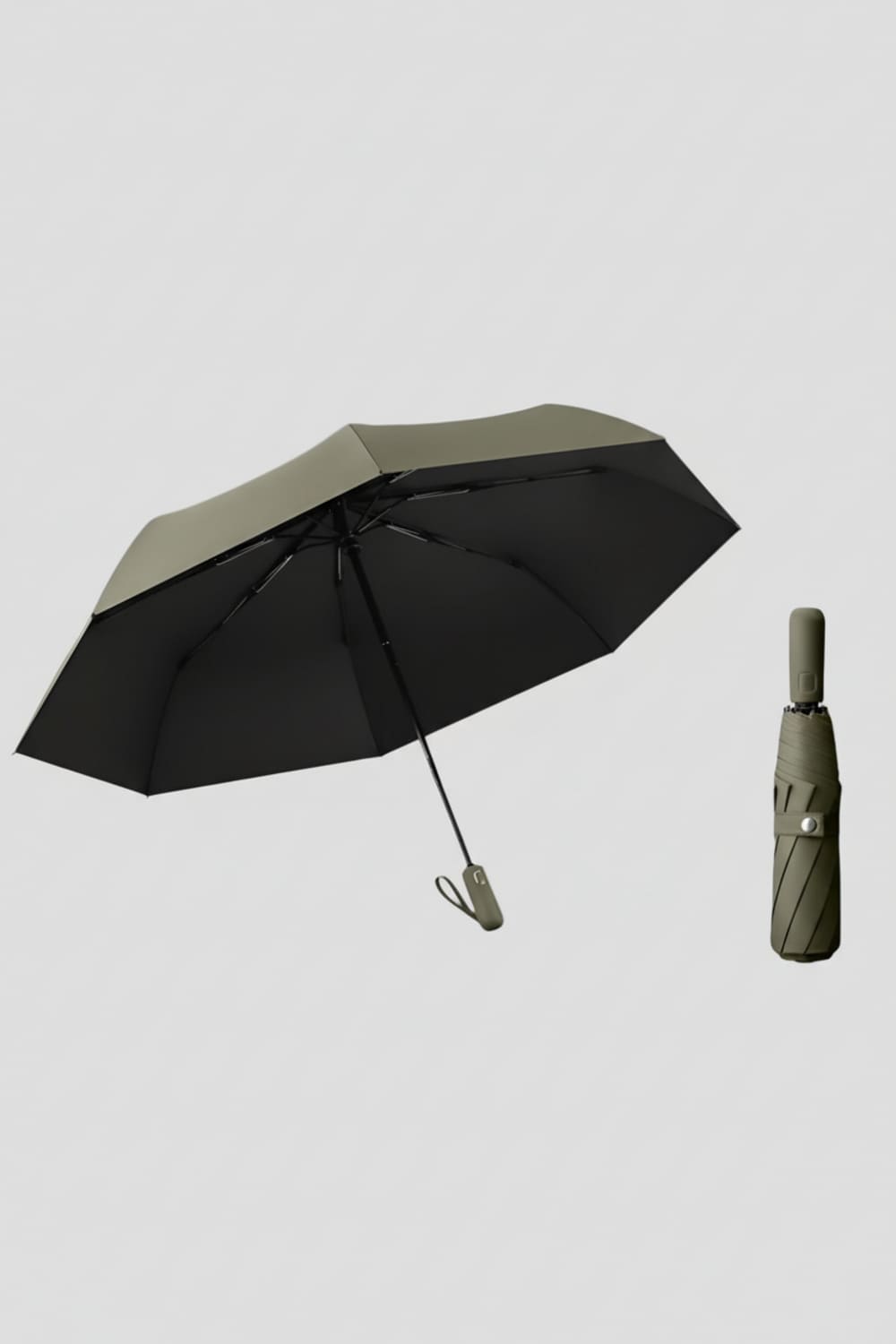green Automatic Sun Protection Umbrella