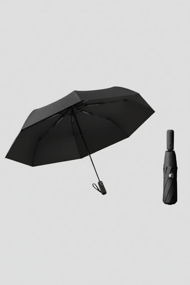 Black Automatic Sun Protection Umbrella