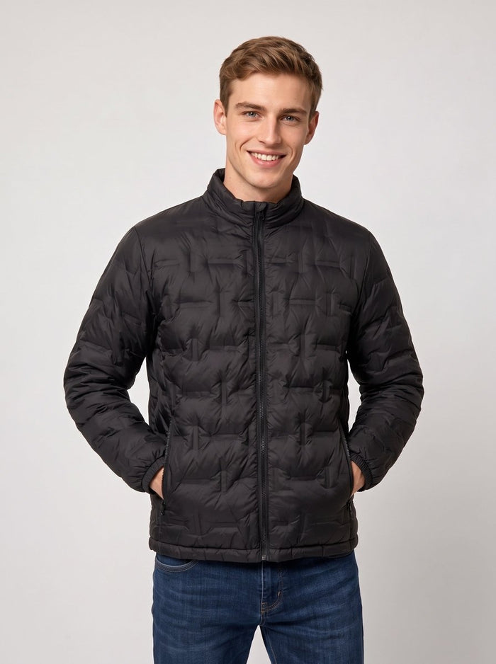 #Black Heated Duck Down Jacket