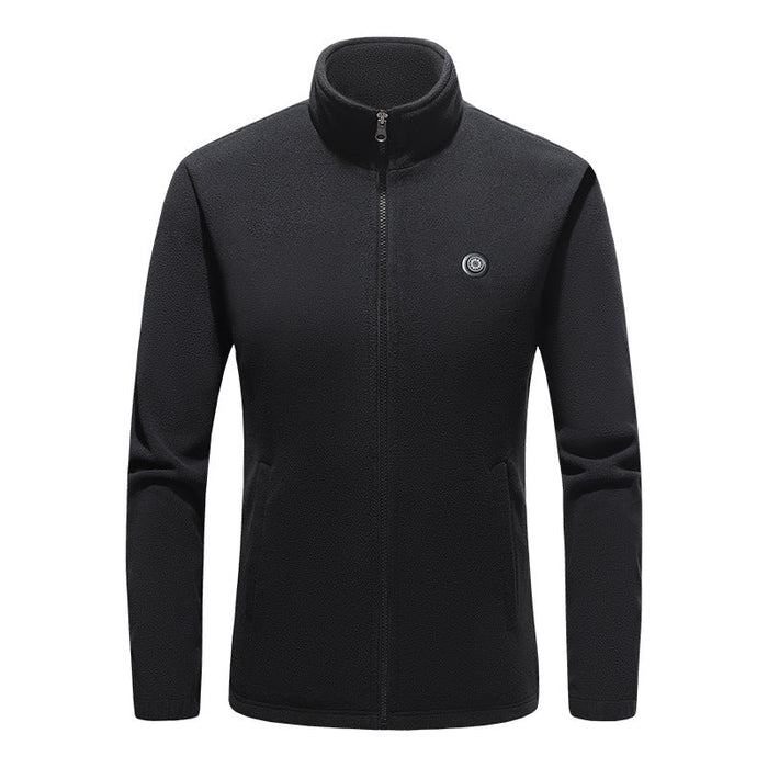 Black Heated Fleece Jacket ANNIOU