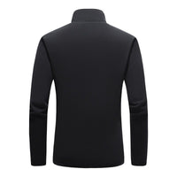 Black Heated Fleece Jacket Back