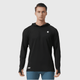black Hooded UPF 100+ Sports Sweatshirt