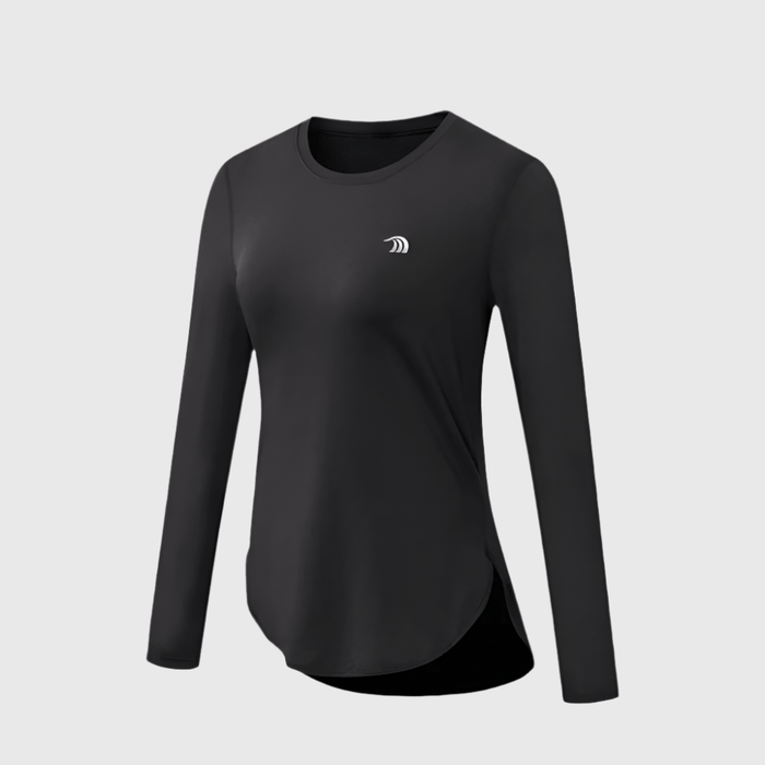 black UPF 50+ Long Sleeve Shirt 