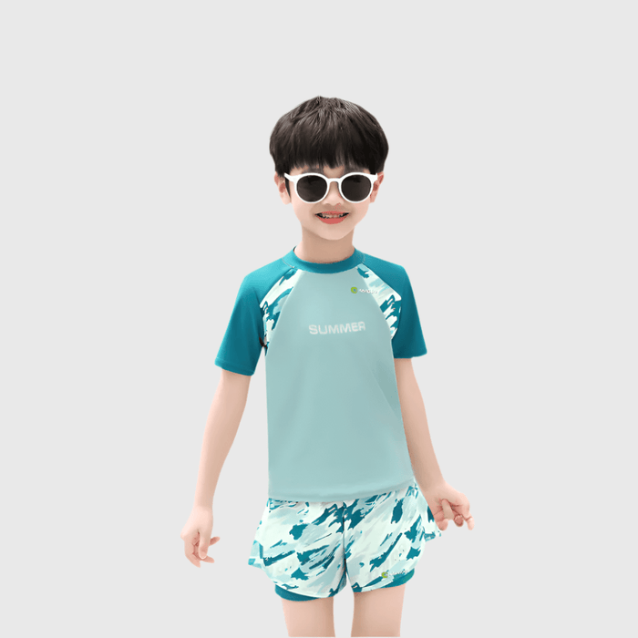 Boys UPF 50+ Camo Swimwear Set - Sun Protection Clothing