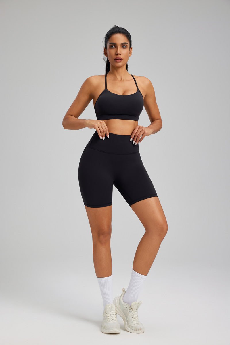 Buttery Soft Yoga Shorts in Black