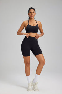 Buttery Soft Yoga Shorts in Black